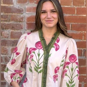 The Floral Print Ruffle Top